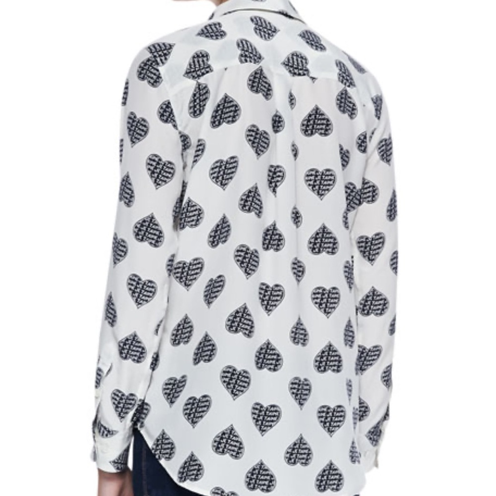 Equipment Je Taime heart blouse